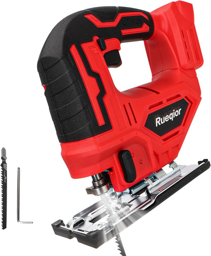 Cordless Jig Saw for DEWALT 20V MAX Battery, Brushless, 3000 RPM Variable Speed, 45° Bevel, 3 Orbital Modes, Includes Blades