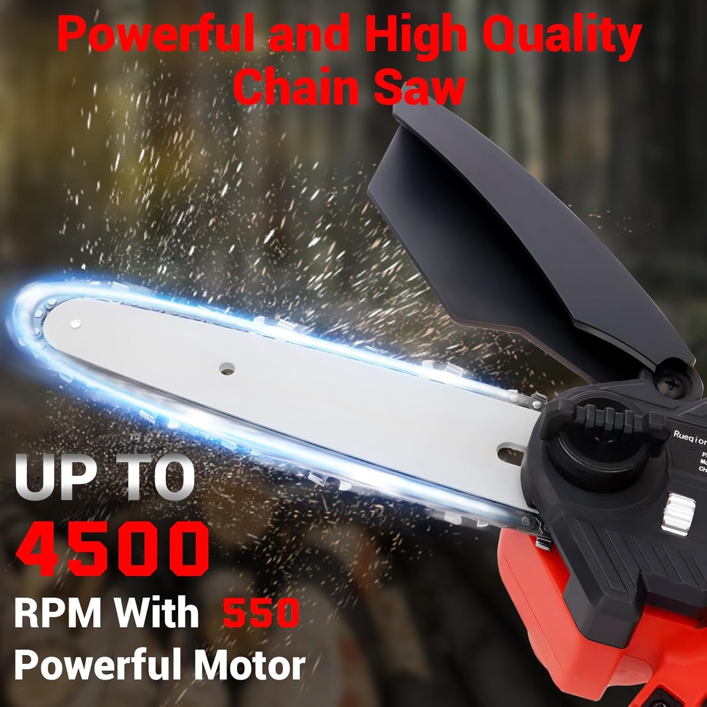 Mini Cordless Chainsaw for Milwaukee M18 Battery – 6" & 8" Brushless with Auto Oiler & Tool-Free Tensioner